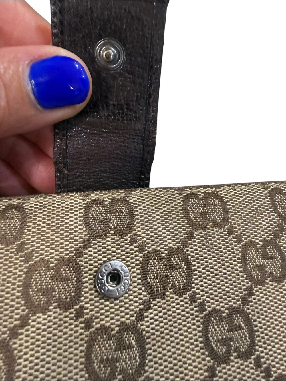 Authentic Vintage Gucci Eclipse GG Monogram Continental Flap Wallet 120931 - Picture 10 of 16